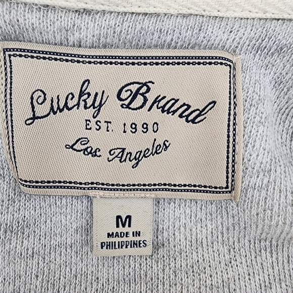 Lucky Wool Gray Boho Open Long Cardigan Size M - Picture 3 of 13